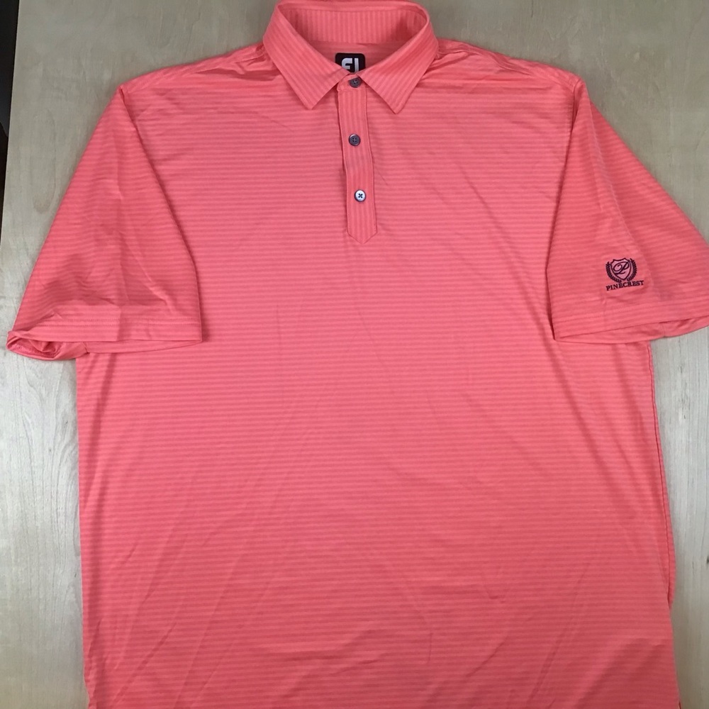 Footjoy Mens XL Performance Golf Polo Shirt Pinecrest Golf Club Bluffton SC